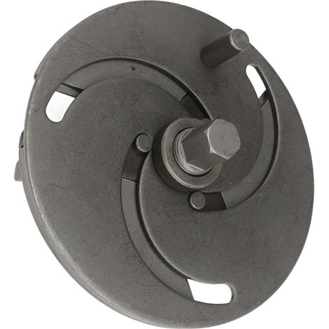 Rosvola Auto-Entfernungszubehör, verstellbarer Schraubenschlüssel für Kraftstoffpumpendeckel, 89–170 mm, 3 Backen, Werkzeug zum Entfernen von Tankdeckeln, Ölpumpendeckeln