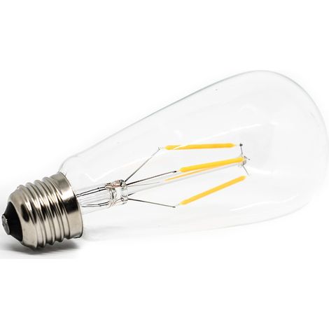 Bombilla Edison E27 LED de estilo retro en rosa, azul, verde, blanco neutro y blanco cálido  LED de color: Amarillo