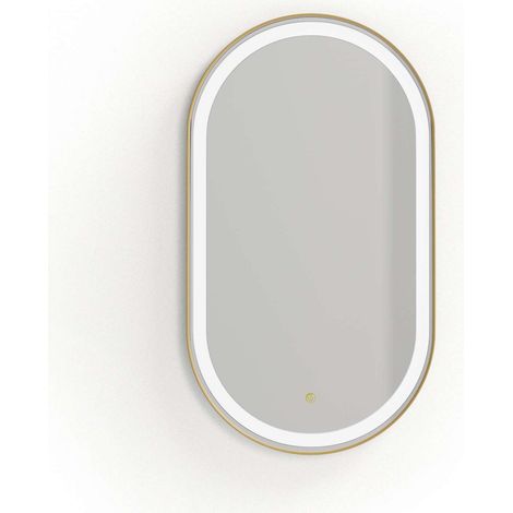MANILLONS TORRENT 07358021 DANTE Espejo Oro Cepillado 50X90 - ref: 07358021
