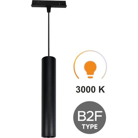 Lámpara colgante LED tubular de 10 W, 3 CCT, tipo B2F, para rieles magnéticos SMART TRACK, 48 V CC. (1/5)