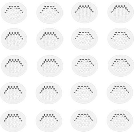 Lot de 20 grilles de ventilation rondes en acier inoxydable de 35 mm pour meubles de cuisine (1/5)