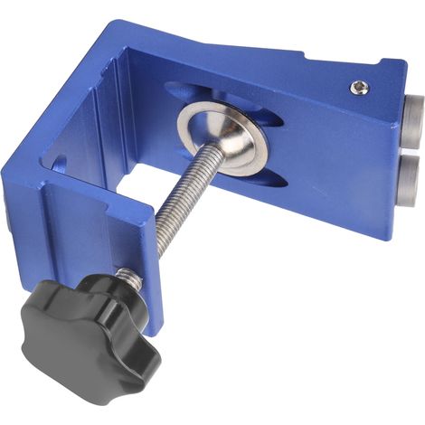 Gabarit de perçage angulaire à 2 trous pour assemblages précis en bois, réglable 10‑35mm (1/5)