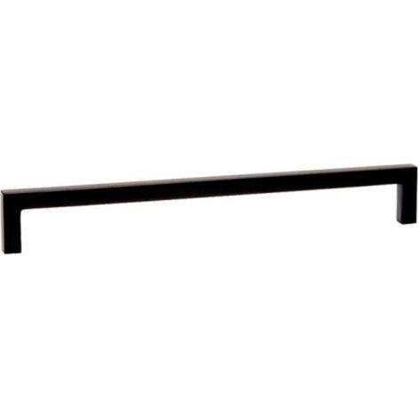 1 maniglia per mobili nera opaca - Interasse fori: 160 mm - Lunghezza: 169 mm