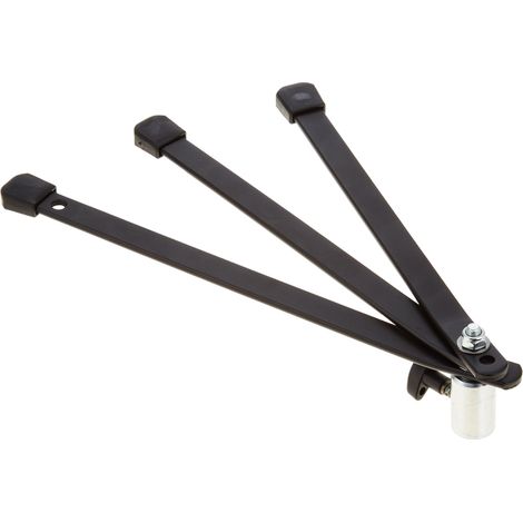 Manfrotto 003 Babylight Base con Attacco Maschio/Femmina, Altezza 8 cm per Backlite, in Alluminio, Nero (1/3)