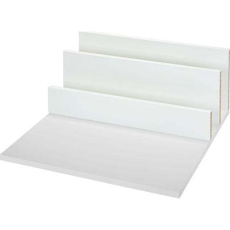 Spanplattenset Boden und Rückwand weiß passgenau für Schubladensystem JUNKER SLIM mit einer Tiefe von 500 mm und Korpusbreite 300 mm (bei 16 mm Korpus-Seitenstärke)