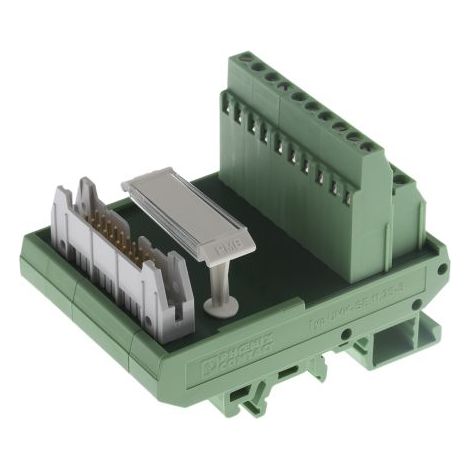 Module d'interface HE10 20 Contacts, Mâle, Montage sur Rail DIN ( Prix pour 1 )