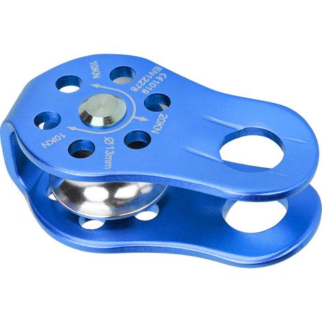 Poulie d'escalade extérieure à plaque latérale fixe, poulie simple, outil de survie en haute altitude, GearBlue (1/5)