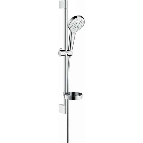 Set Croma Select S 110 Vario / Unica'Croma 0,65 m con portasapone bianco / cromo