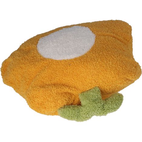 Ensemble de 2 coussins et couvertures à motif floral, doux et portable, pour la sieste à la maison, le salon, la chambre et les voyages. Fleurs jaunes à pistil blanc. (1/5)