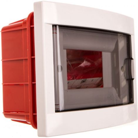 Quadro di distribuzione a incasso, 1 fila, 6 moduli, IP40, sportello trasparente, 90912006 Viko by Panasonic