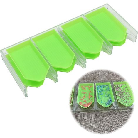 Plateau de tri pour diamant painting avec huit compartiments accessoire DIY pour perles et bijoux outil pour art et loisirs créatifs (1/5)
