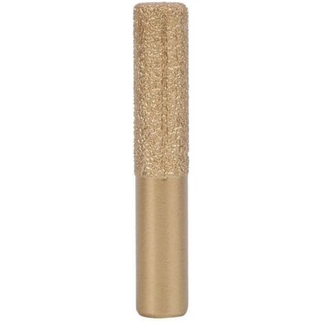 Mèches de défonceuse diamantées à queue droite brasée en or pour pierre de quartz marbre couteau à joint 12.7 x 13.5 x 75mm