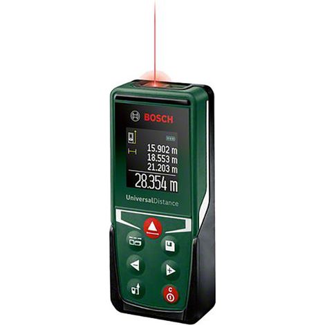 Bosch Laserentfernungsmesser UniversalDistance 30 (Distanz bis 30m präzise messen, Messfunktionen, Speicherfunktion, im Karton)