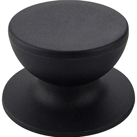 Bouton de couvercle en bakélite, remplacement universel pour couvercle de cuisine, noir (1/5)