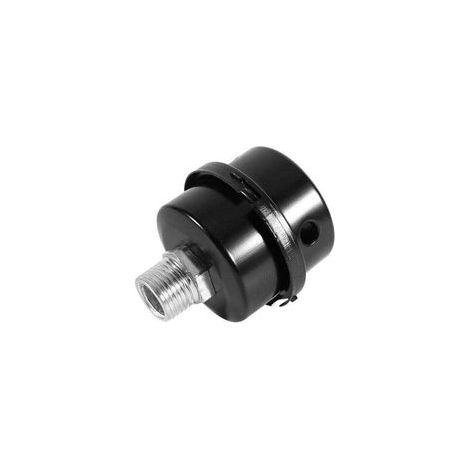 Filtro silencioso para aire comprimido, XU, filtro de aire metálico, filtro de succión silencioso de 20 mm (rosca PT de 1/2"), filtro silencioso para compresor de aire (rosca de 1/2") de 20 mm).