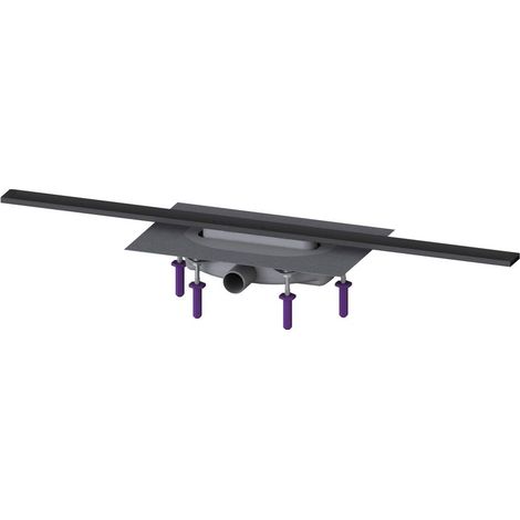 Kessel Duschrinne Linearis Infinity 60 Länge 900mm DN 40 Megastop, Schwarz gebürstet (1/2)