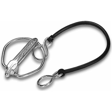 Goupille clip Ø 11 avec cordelette caoutchouc (Lot de 2)