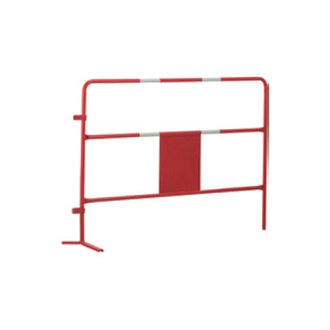 Barriera da cantiere riflettente 25 mm Ø - scritta su targhetta laterale - 1 pezzo - 72511405/PL