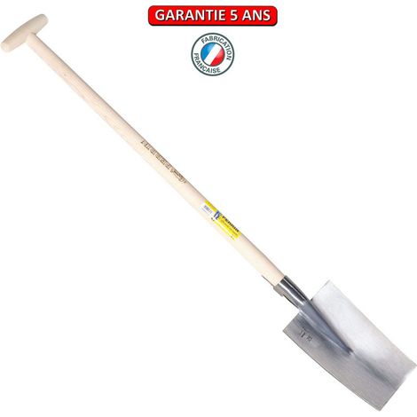 OUTILS PERRIN Louchet Senlis de 28 cm - emmanché béquille tournée 91 cm (1/2)