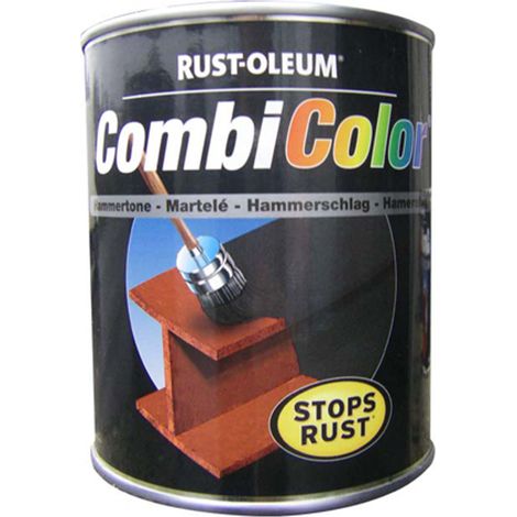 Rust-Oleum CombiColor peinture métal antirouille gris clair martelé 750 ml (1/2)