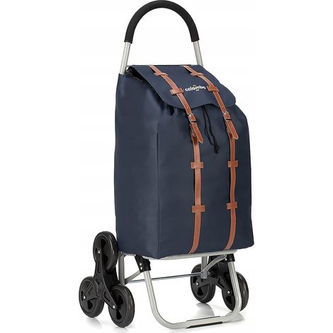Colombo Carrello spesa DAKAR 3 BLU 6 RUOTE 47X9X94 Cm Portata 30kg Impermeabile