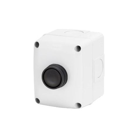 BOITE 1P.BOUTON GENERIQUE NOIR GEWISS GW27201