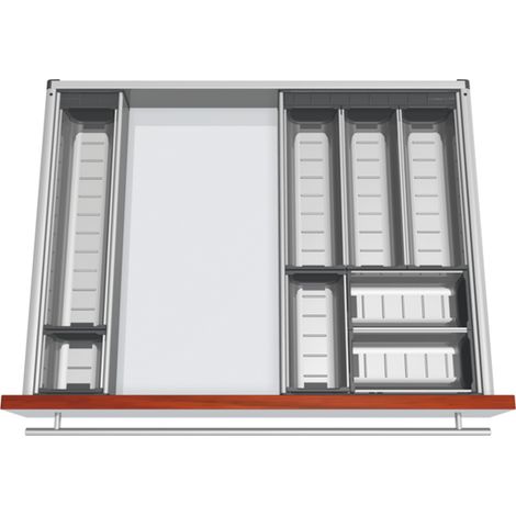 Blum Orga-Line Besteckeinsatz Schalen-Set KB 601-699 mm, NL 450mm, grau (1/3)