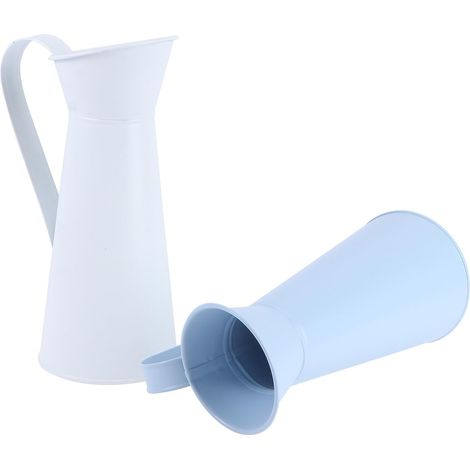 Pot de Fleurs en Fer Créatif et Rétro Lot de 2 Pièces Décoration de Bureau Formes Variées et Couleurs Différentes Rangement pour Fleurs Séchées Couleur Aléatoire (1/5)