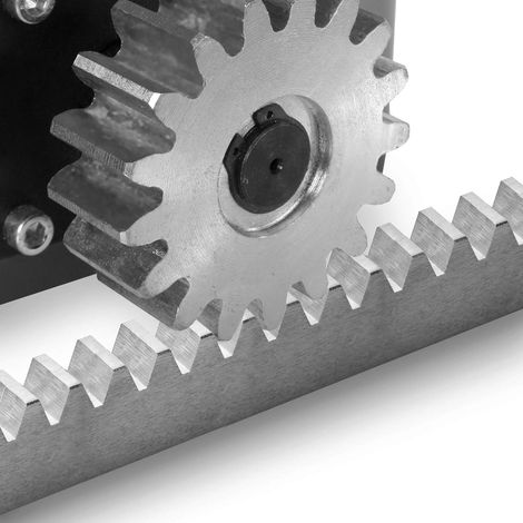 Crémaillère pour portail coulissant en acier galvanisé – Résistante aux intempéries – Pour motorisation automatique – Longueur 2m – Hdme