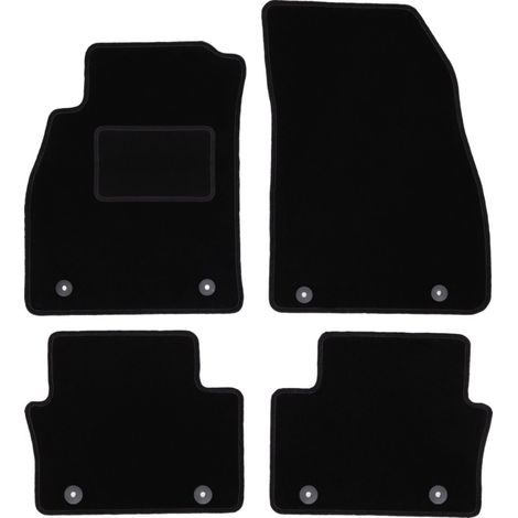Alfombrillas de terciopelo negro para Opel Insignia A FL sedán, liftback, station wagon (2013-2017) (1/5)