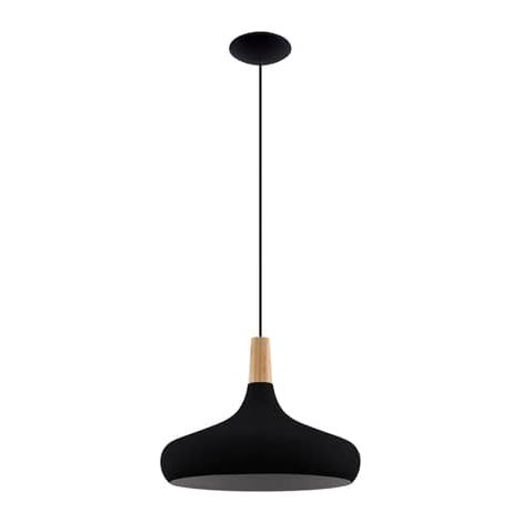 [GEBRAUCHT] B-Ware Eglo Hängeleuchte Sabinar Deckenlampe Pendelleuchte E27 1 Flg Schwarz ø 40 Cm