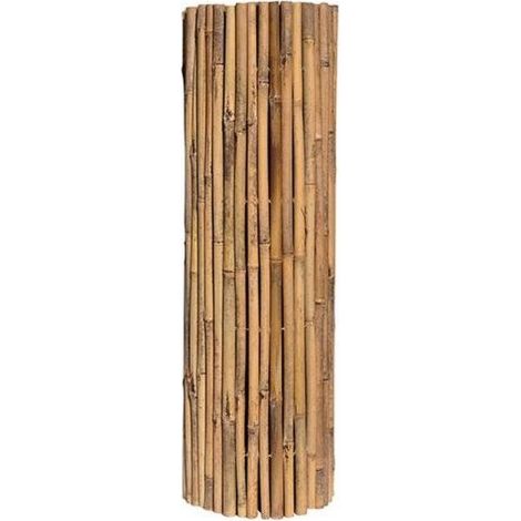 Arella Through Barrel Master screen en bambou roseaux 1x3 mt lie' avec fil me'tallique traversant pour jardin exte'rieur