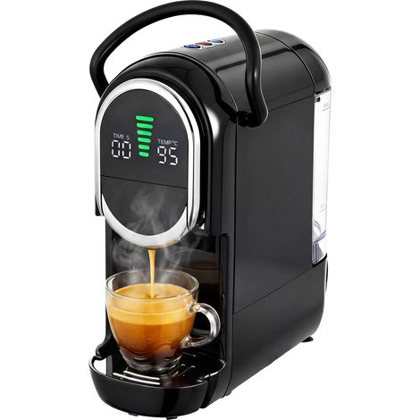 HOMCOM 19 Bar Pod Coffee Machine for Nespresso and Dolce Gusto Capsule
