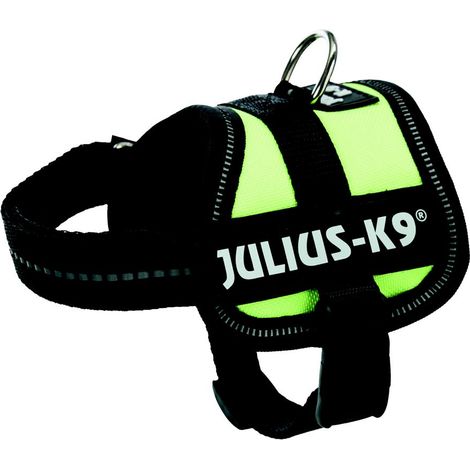 Julius-K9® Powergeschirr® Baby 1/XS: 30 40 cm/18 mm, neongrün