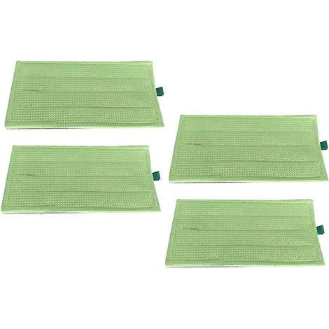Lot de 4 chiffons de nettoyage pour aspirateur Vorwerk Kobold SP600 MF600 - Accessoires et pièces détachées pour le lavage à sec et humide (1/5)