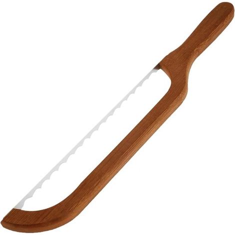 Coltello per il pane, affettatrice per il pane, coltello da cucina, utensile da forno, lama seghettata, coltello per il pane in acciaio inossidabile, manico in legno, coltello per torte, affettatura f (1/5)