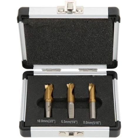 3Pcs Foret à Dépointer, 6.5mm/8mm/10mm Foret Coupeur de Soudage par Points Ensemble Fraises à Dépointer pour Enlever les Joints de Soudure en Tôle (1/3)