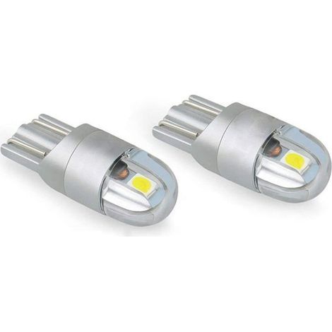 Ampoule LED T10 Veilleuse Blanche 6000K 12V pour Plaque d'Immatriculation et Feux de Gabarit Voiture Moto (1/5)