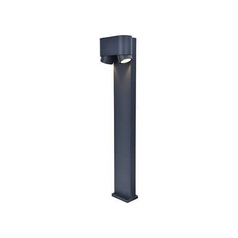 Borne lumineuse ext. jardin CYPRES grise LUTEC 2xGU10 (1/3)