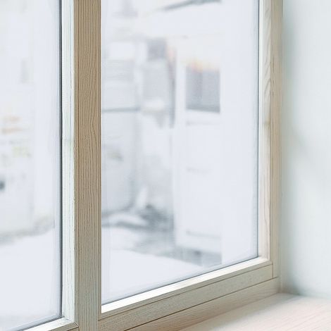 Klebefolie 50x100 cm Dekorativ Selbstklebend Blickdicht PVC Folie für Badezimmer Schlafzimmer Milchglas Sichtschutz Fenster Dekorfolie Einfarbig