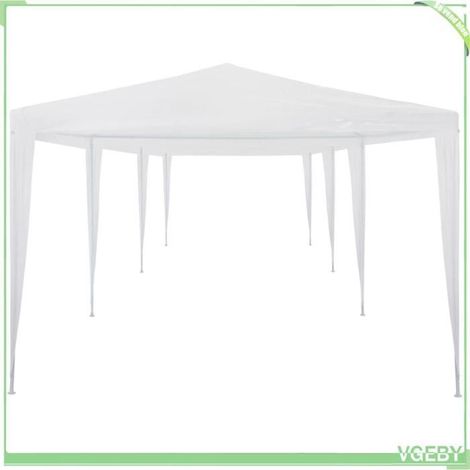Tente de réception - FAFEICY - 45080 - 3 x 9 m - Toit PE imperméable - Structure inox (1/4)