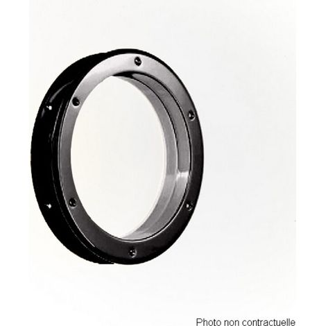 Hublot de porte noir Ø 26 cm