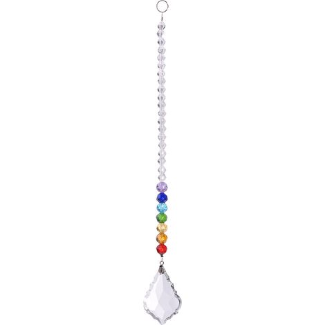 Boule Cristal - Suspension Décorative à Perles Colorées - Pour Fenêtre Bureau Jardin Voiture - 23 cm - 1 Pièce (1/5)