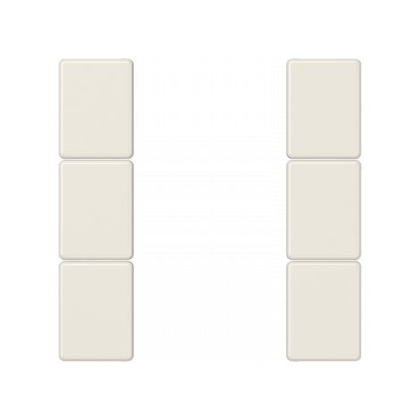 Jung Jeu de touches, F50, thermoplastique, série AS, blanc A 503 TSA