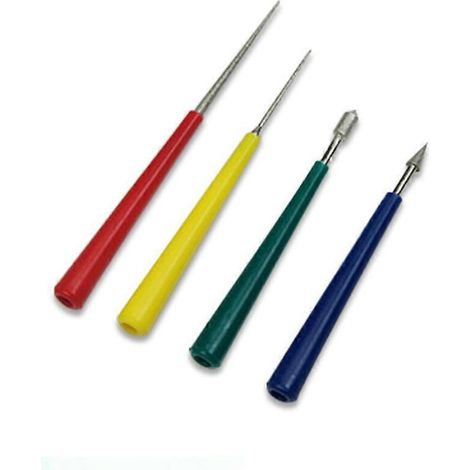 Ensemble de 4 outils d'agrandissement de trous pour perles, diamants, perles de verre et autres perles. Lime à aléser à pointe fine. Outils de bijouterie (1/4)