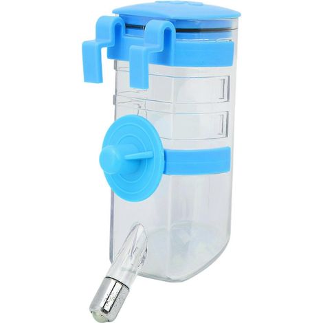 Biberon suspendu 350ml pour chien, distributeur d'eau réglable 4 vitesses, accessoire abreuvoir pour petits animaux, gamelle portable à fixation murale (1/5)