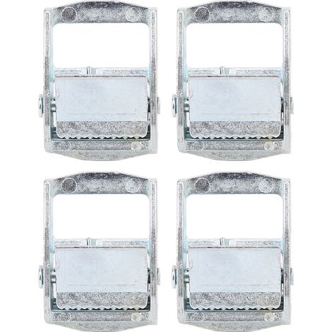 4 boucles en alliage de zinc pour sangles d'arrimage robustes, boucle à cliquet de tension fixe (20 mm) (1/5)
