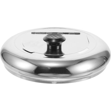 Couvercle anti-déversement en inox pour marmite à soupe de 10 L, compatible avec les chauffe-soupes électriques et les cuisines professionnelles