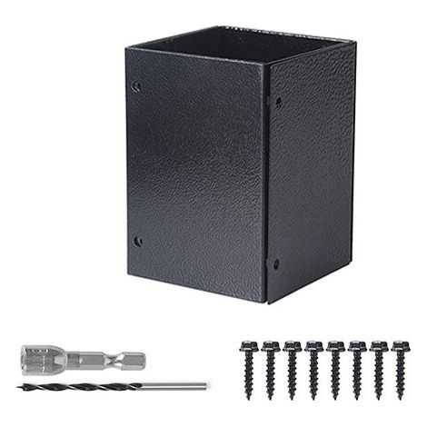 Adjustable Post Protector (Range 3.3-6"), Protects Mailboxes, Decks, and Fences from Rain and Equipment Damage