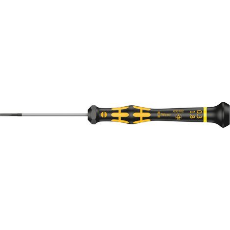 Wera 1578 A ESD Kraftform Micro Schlitz-Schraubendreher, 0,30 x 1,8 x 60 mm